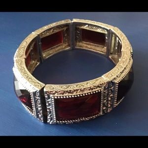 Vintage Ruby costume Bracelet